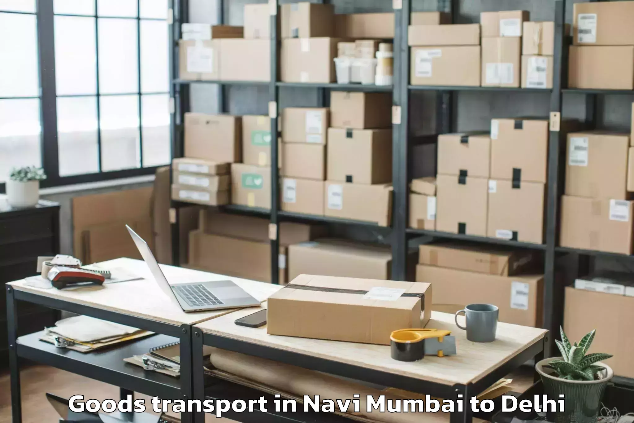 Affordable Navi Mumbai to Jhilmil Goods Transport